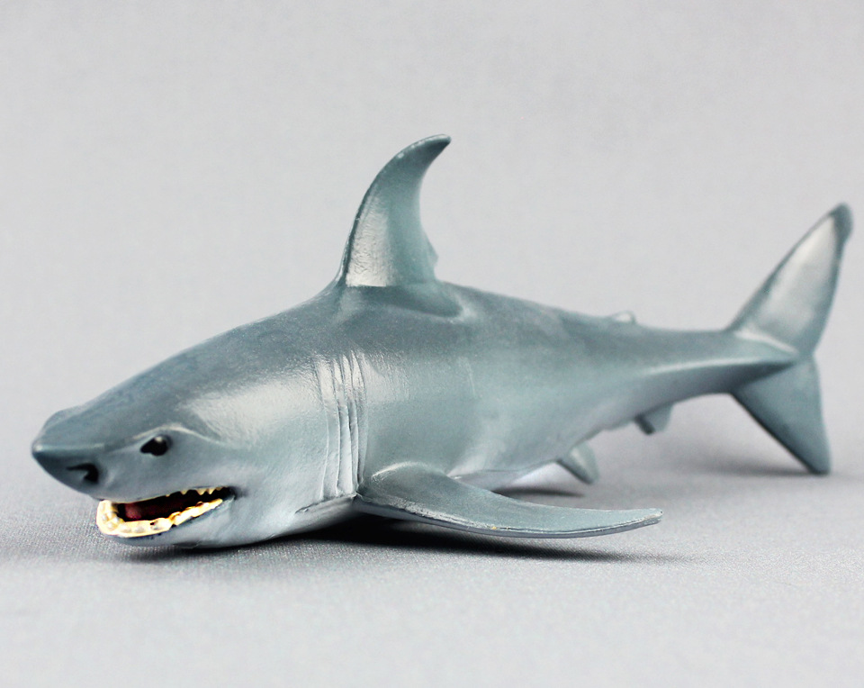 跨境蓝鲨仿真海洋生物 鲨鱼海洋动物模型塑料儿童早教玩具礼物