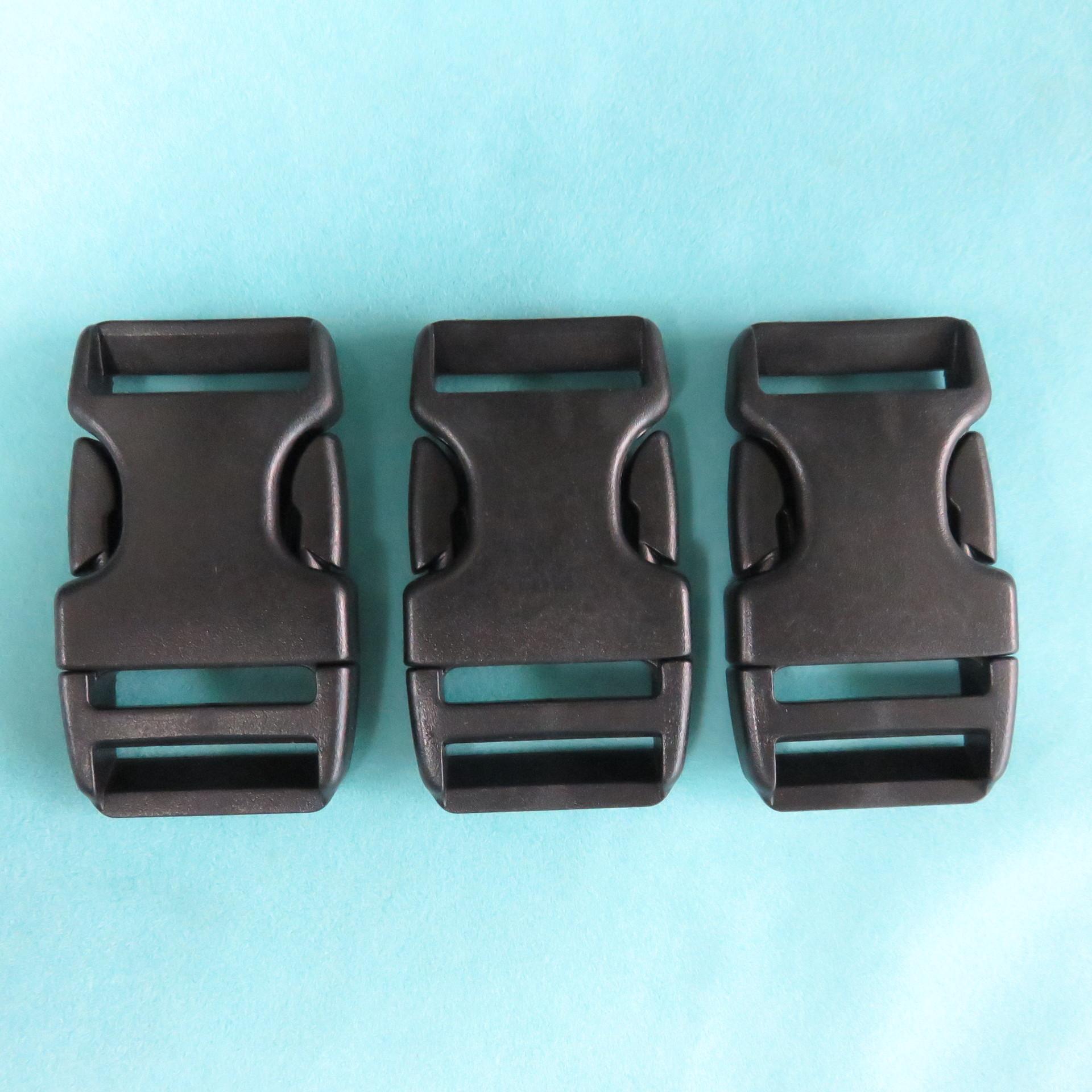 箱包塑胶扣具配件 优质黑色塑料插扣 箱包背包织带调节卡扣安全扣