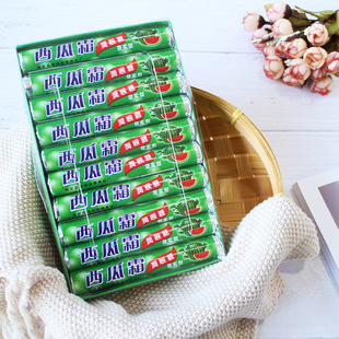 西瓜霜润喉糖 压片糖批发盒装休闲小零食糖果清口糖卷糖