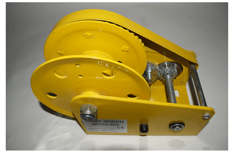 厂家直销1200磅手摇绞盘 自锁刹车式手摇绞盘 批发手摇绞车带自锁