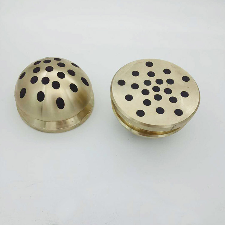 剪板机球头石墨铜套 镶嵌石墨自润滑铜套 自润滑铜套向心关节轴承