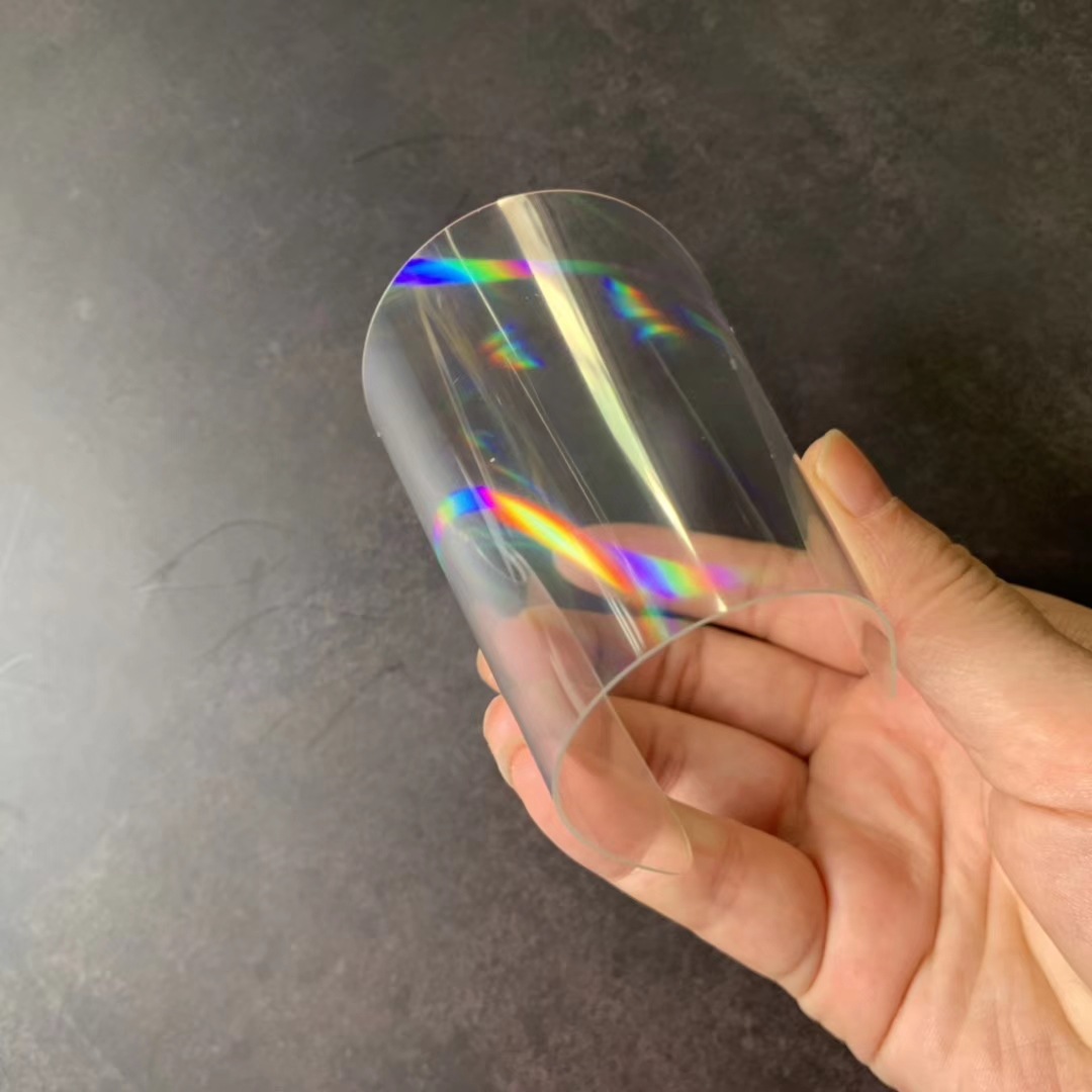 适用于华为p50镭射玻璃壳素材mate40软玻璃p30照图片定制nova8pro