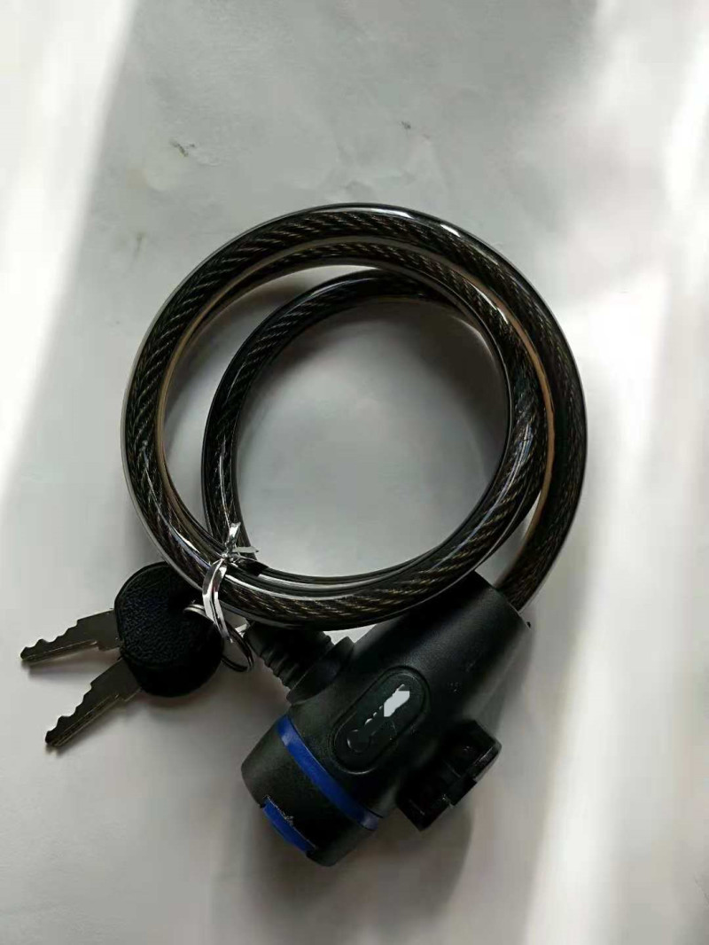 [厂家促销]自行车锁圈锁山地车锁钢丝锁条形锁通用电动车锁盘丝锁