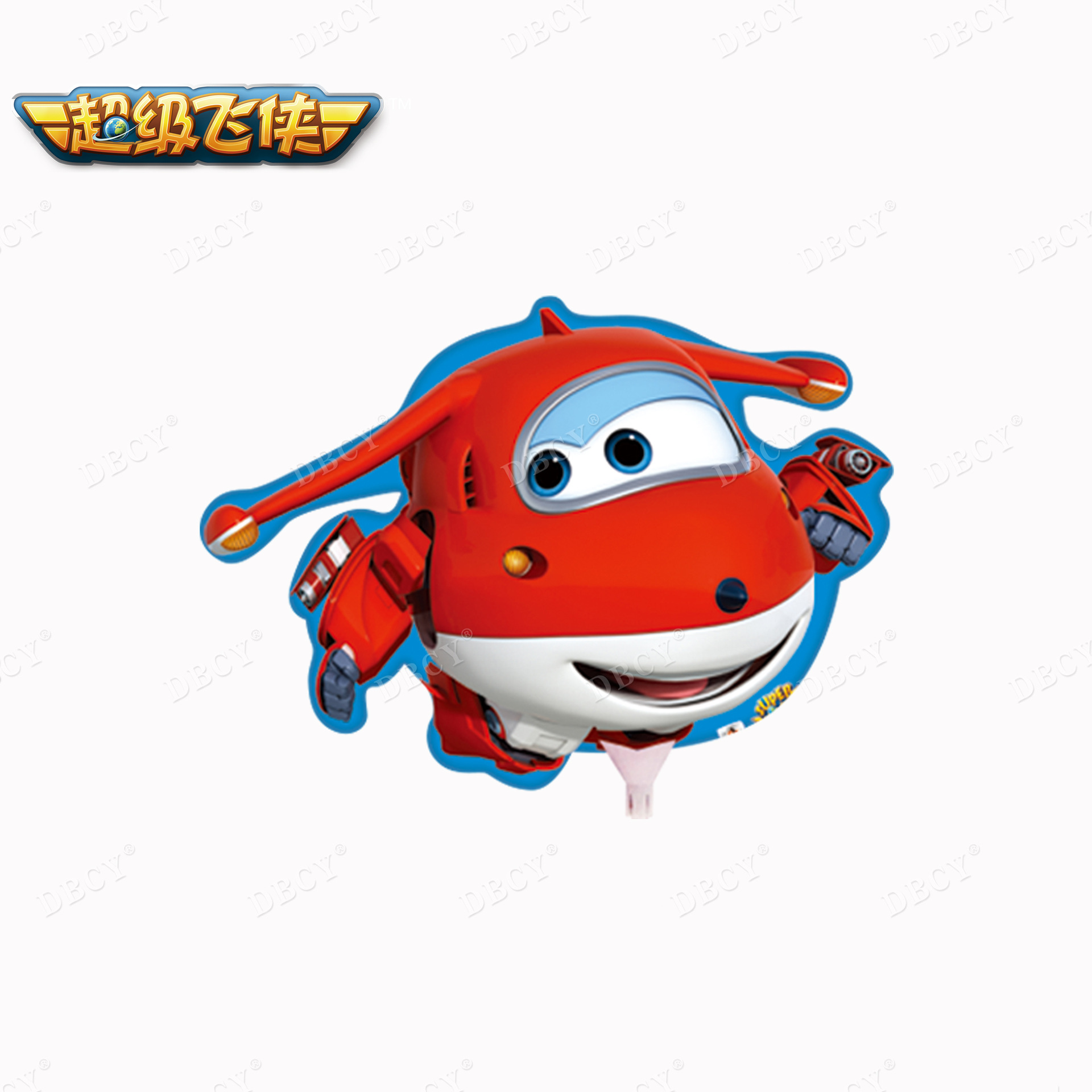 厂家直销正版授权超级飞侠托杆卡通多款充气儿童玩具礼品_花夏铝膜