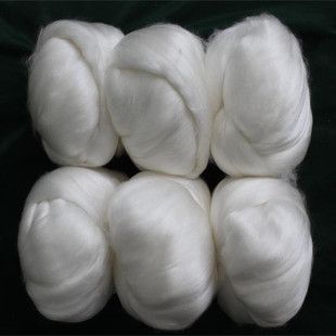 特白桑绵球 棉球 蚕丝原材料 蚕丝长纤维 长纤丝纯天然