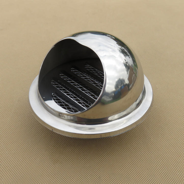 不锈钢风帽排气帽防雨帽外墙排风罩透气帽外气口管罩通风口80