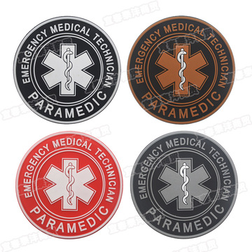 国际救援标志生命之星蛇标pvc滴胶免洗臂章背包贴徽章补丁士气章