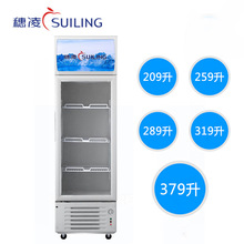 穗凌立式展示冰柜商用冷藏饮料保鲜冷柜单温超市陈列柜