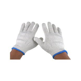 纱布手套 尼龙线手套普通 保护纱 工作加密 劳保手套 工机械手套