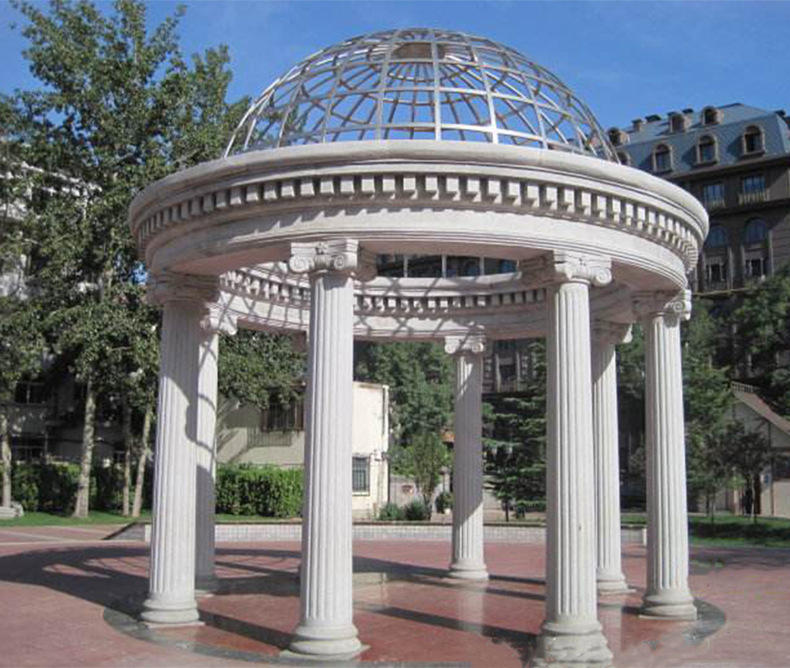 欧式罗马柱花岗岩亭子 欧式石雕凉亭 精品定制 xbtmg-26