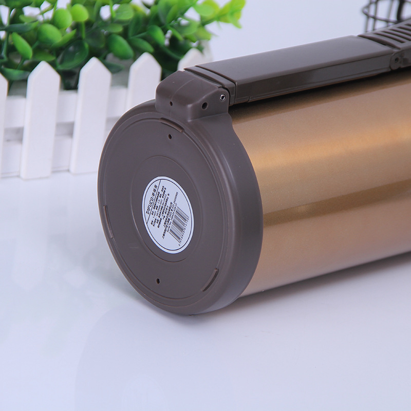 新款大容量不锈钢保温水壶户外旅行折叠手柄保温瓶可定制一件代发