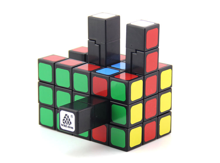 厂家直销 智力乐园立体335魔方2号黑色 三三五不等阶对称异形魔方