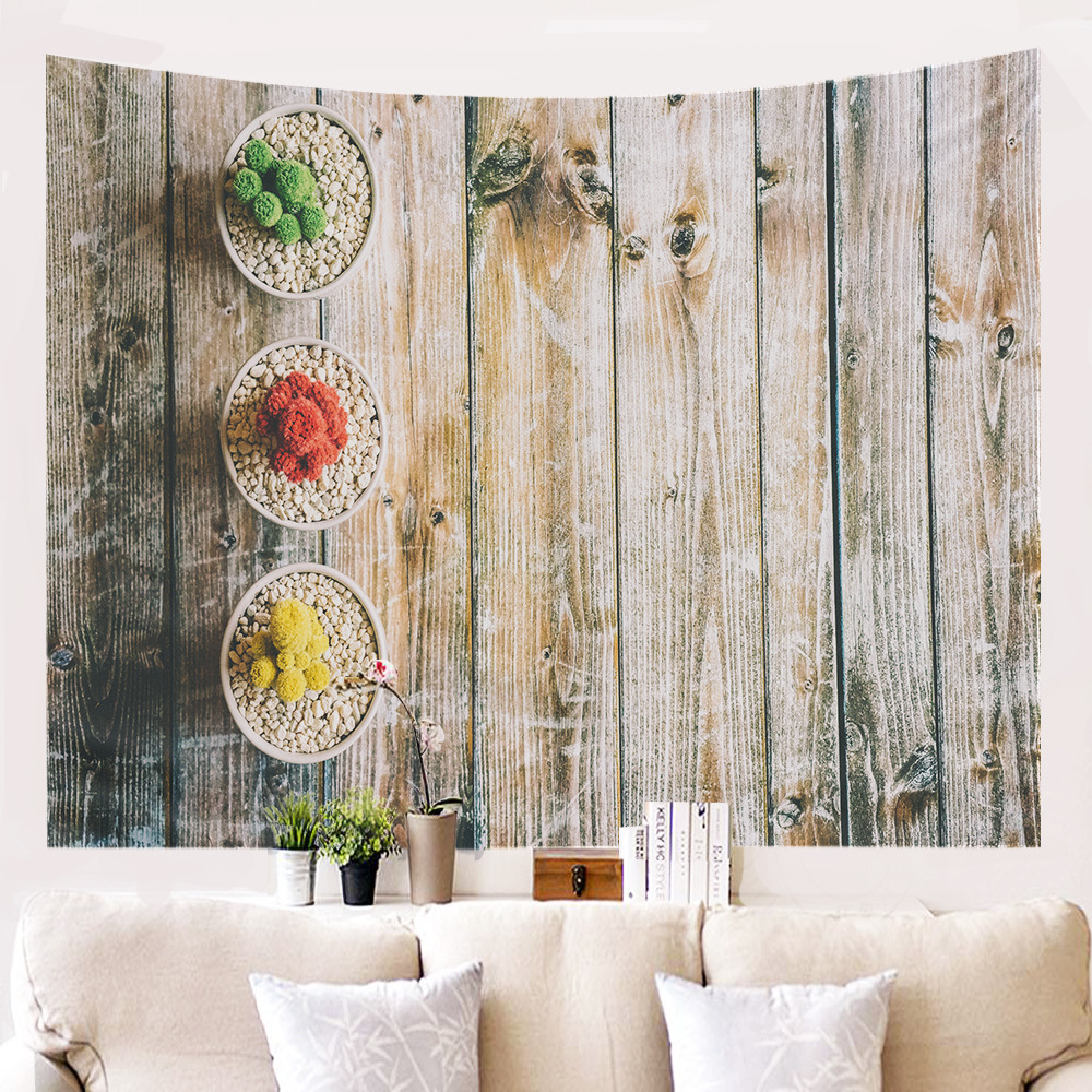 跨境新款热卖家居定制小清新墙布挂布背景布挂画挂毯墙壁装饰毯