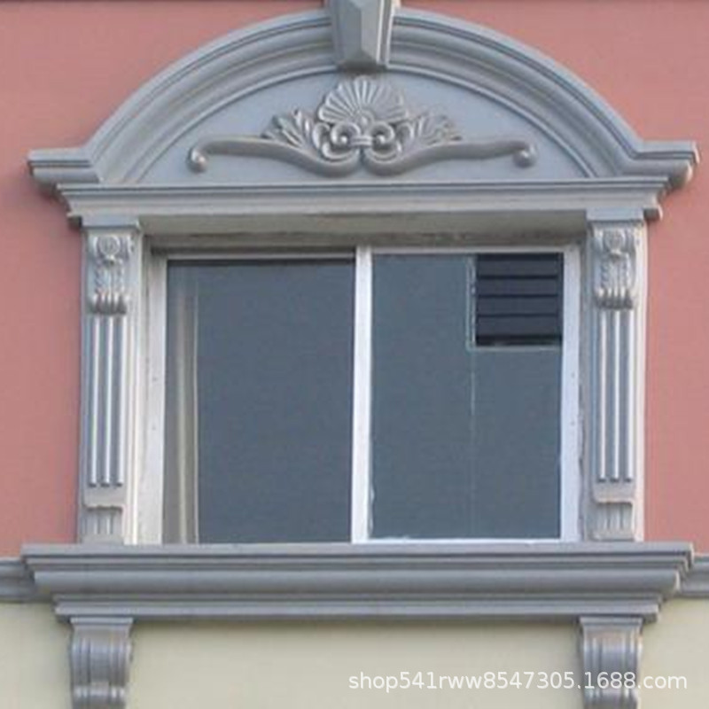 grc线条外墙装饰线条窗套罗马柱欧式线条檐口线13601659692