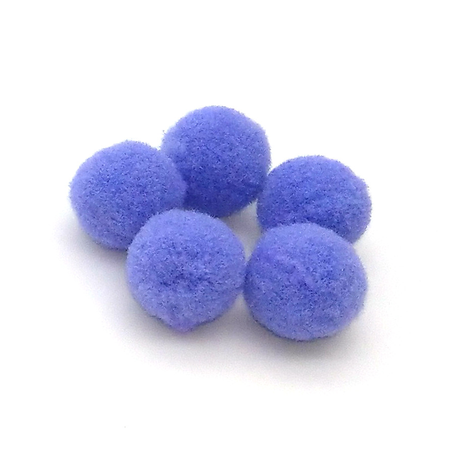 5cm 彩色毛绒球 涤纶丝毛球 服装辅料配件