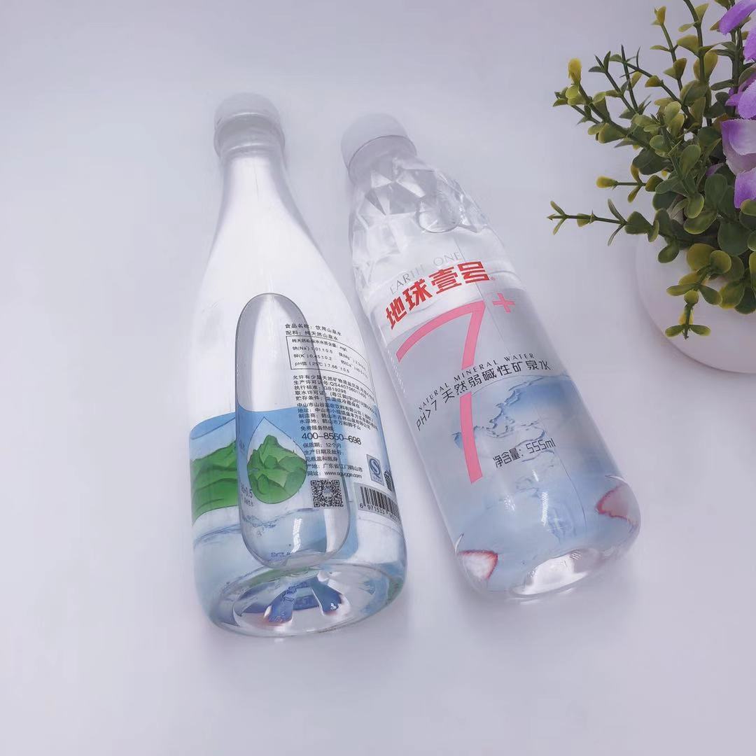 彩色印刷矿泉水标签 定制pvc不干胶 透明标签定做 厂家直供