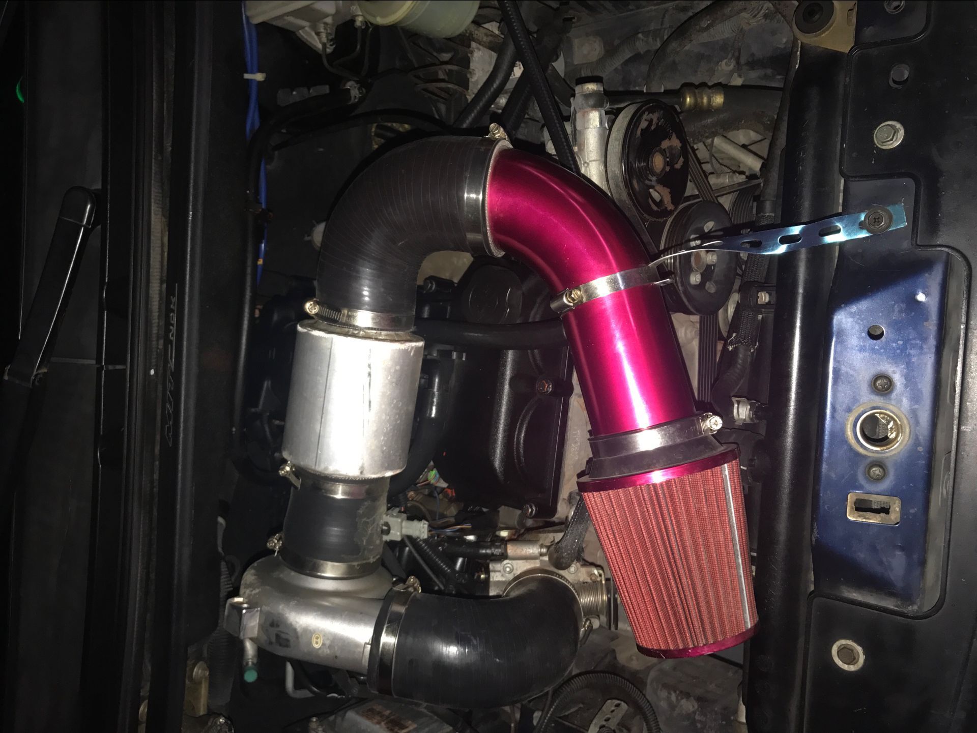 汽车改装大流量进气冬菇头 汽车蘑菇头75mm空滤滤清器 高流量风箱-阿