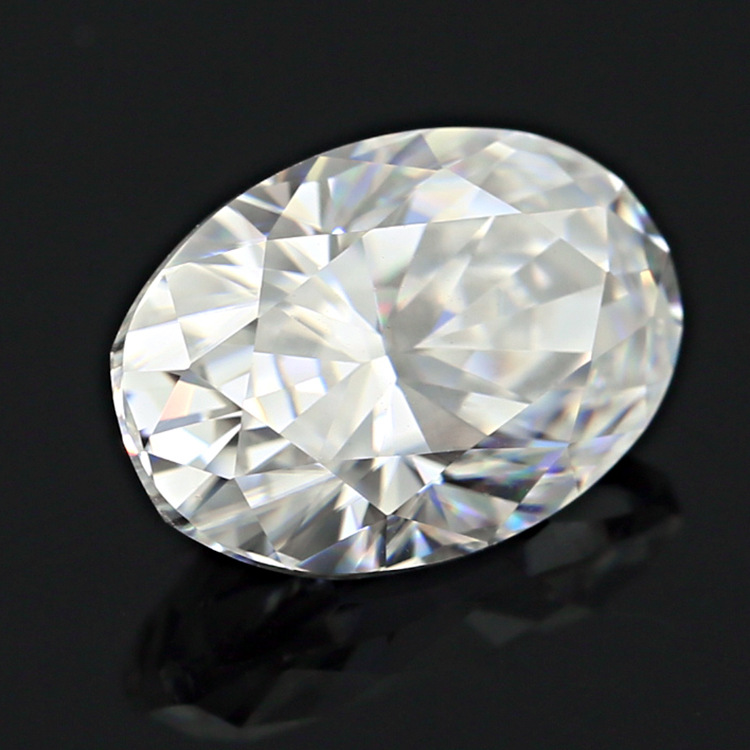 工厂直销精选旦形莫桑石裸石戒指首饰镶嵌人造钻石可定制