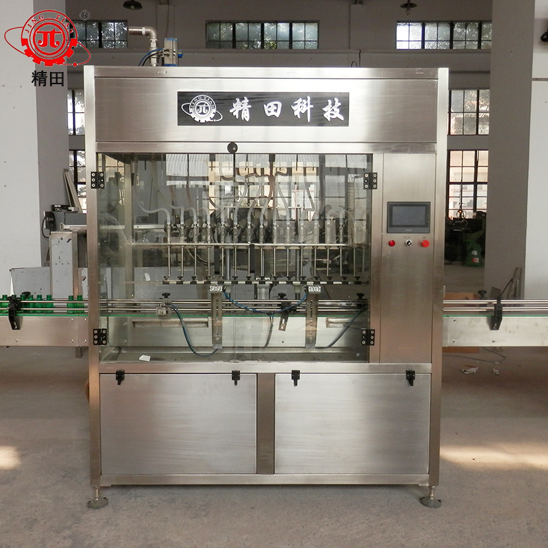 全自动液体直流式灌装机矿泉水饮料直线罐装机