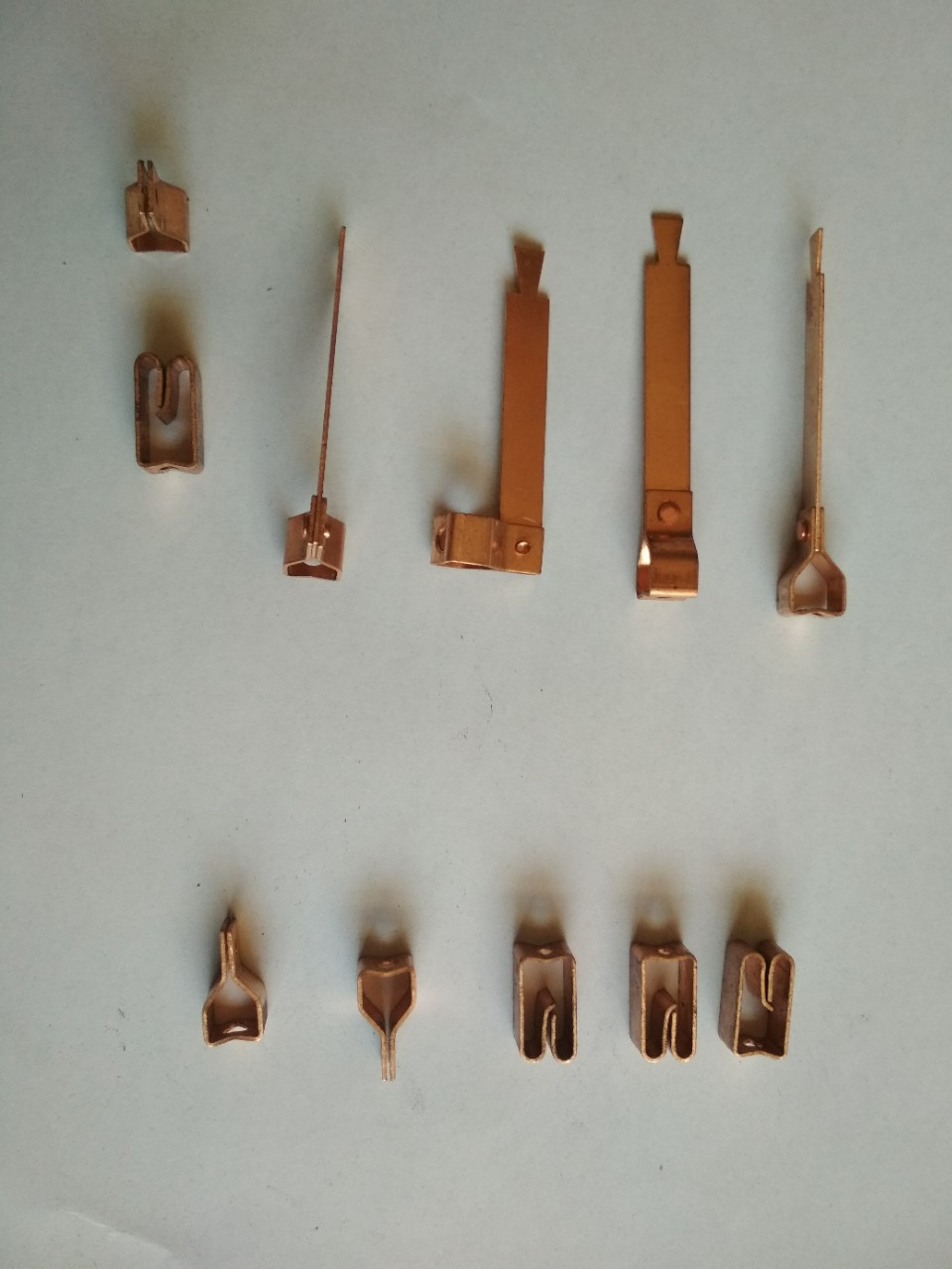 供应锡磷青铜冲压件开关插座用铜插脚