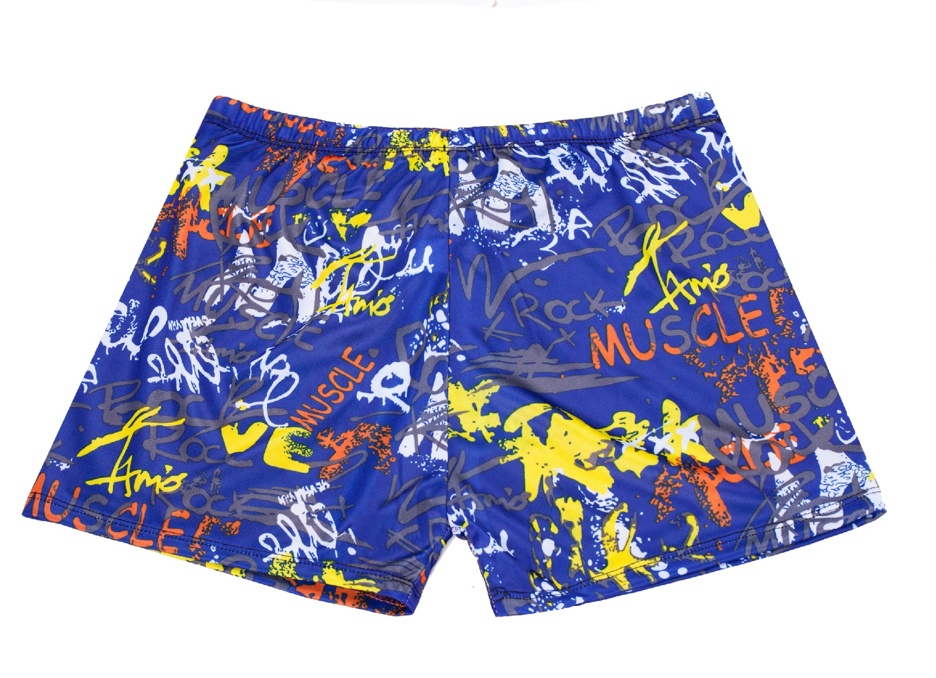 平角温泉男士泳裤印花加肥游泳裤泳馆泳装厂家批发