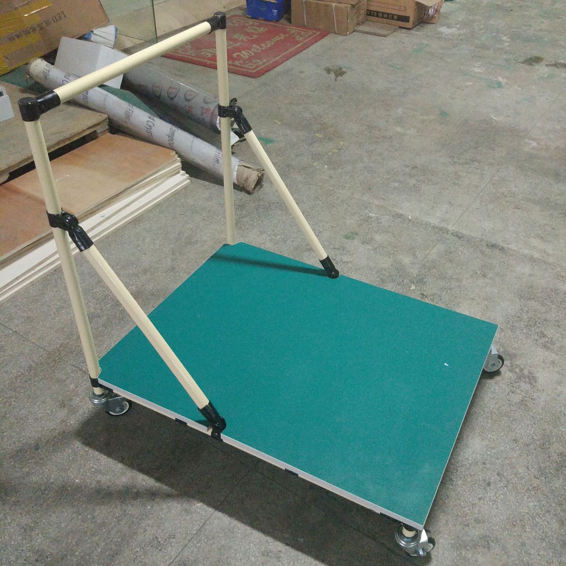 深圳 惠州供应精益管推车 线棒周转车 车间物料运输车来样定做