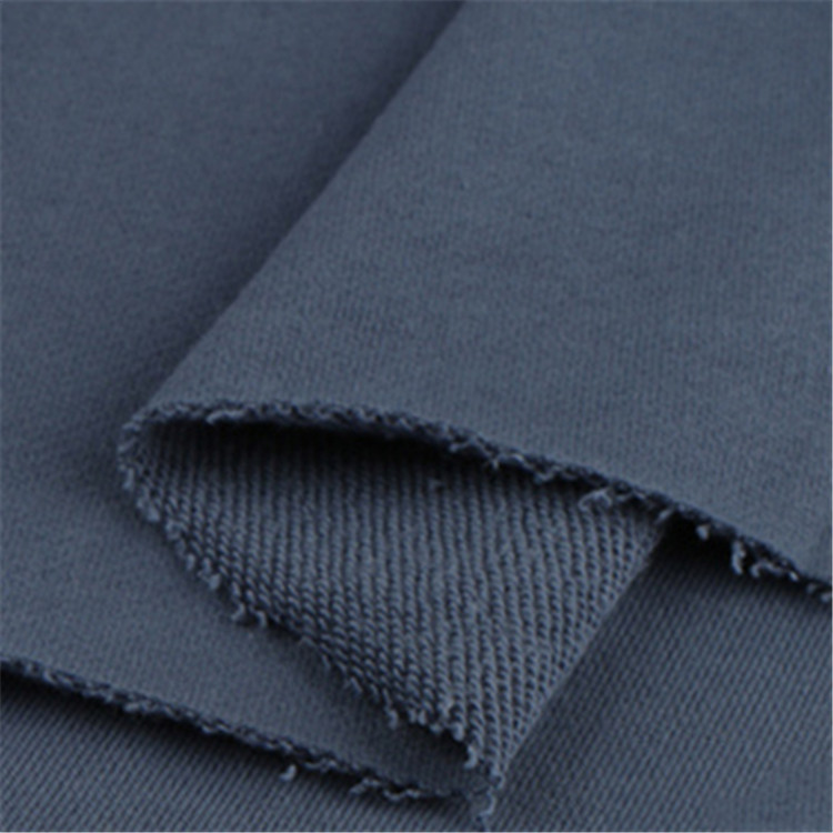 直销批发纯棉小毛圈精梳鱼鳞布库存全棉小卫衣运动休闲面料