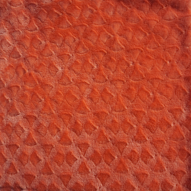 荐 法兰绒有光刷花 染色法兰绒保暖毛毯毛绒服装布料绒布