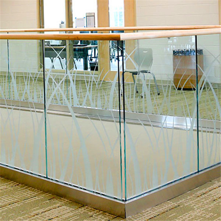 现代简约u槽玻璃栏杆楼梯用扶手不锈钢护栏