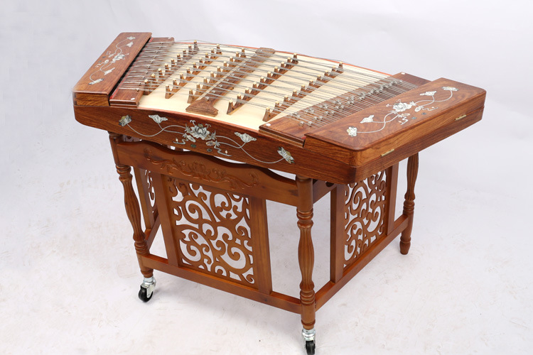 老花梨木贝雕405扬琴乐器广东粤剧五码十音杨琴洋琴衡乐