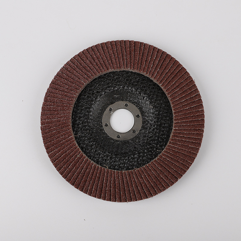 厂家直销6"棕刚玉红纱打磨片不锈钢磨光轮角磨机片抛光片百叶轮