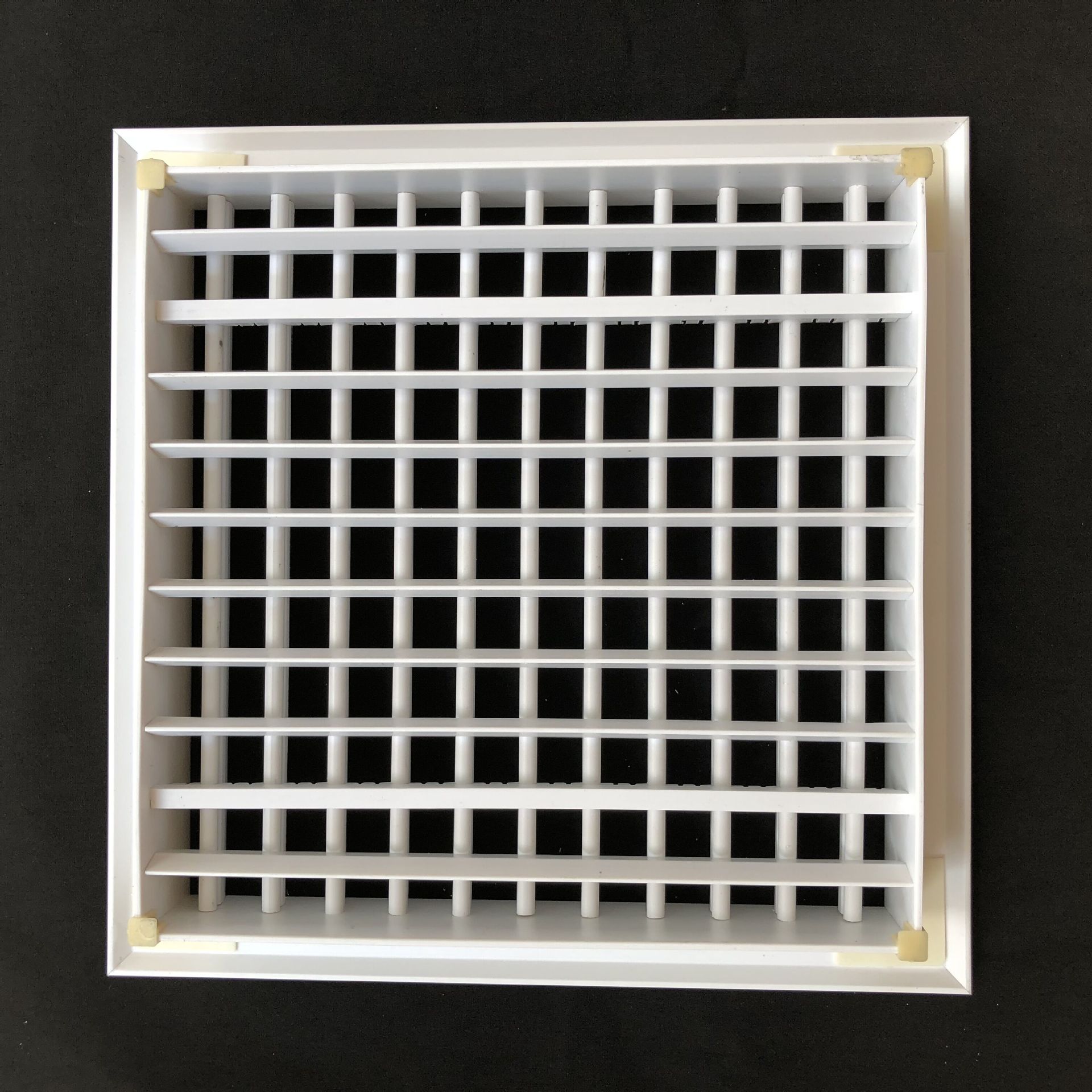 厂家直销abs塑料防结露双层可调百叶送风口加工定制