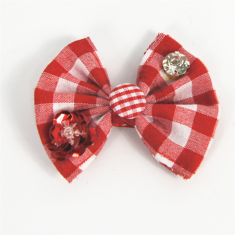 tie dog lace hair clips pet dog grooming pet hair accessories