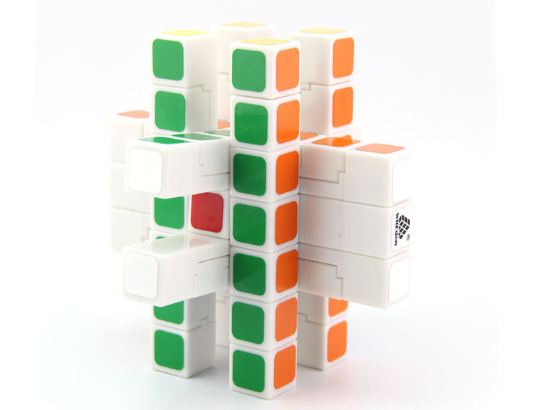 智力乐园337立体魔方白色 智力开发益智减压白底竞技魔方玩具