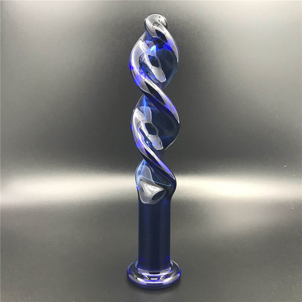 zcz情趣水晶玻璃棒自慰棒后庭塞155