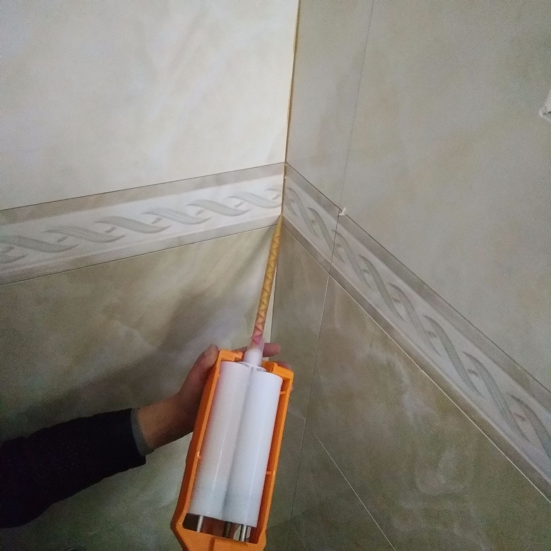 厂家直销双管美缝剂填缝剂瓷砖地砖美缝防水防霉勾缝剂真瓷胶代理