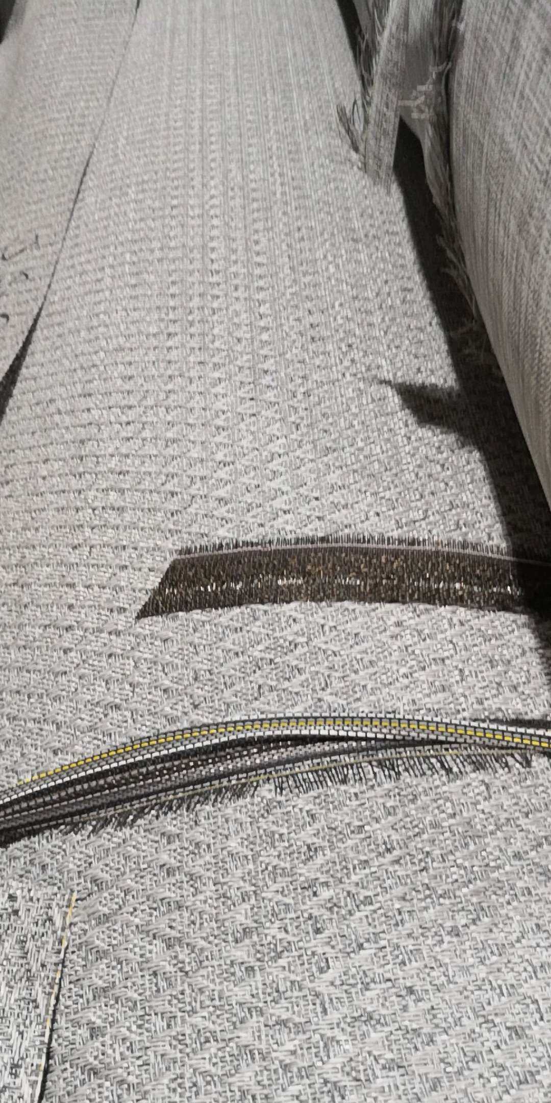 厂家直销 编织纹pvc地板 办公室会所墙布 乙烯基编织地毯仿波龙纹