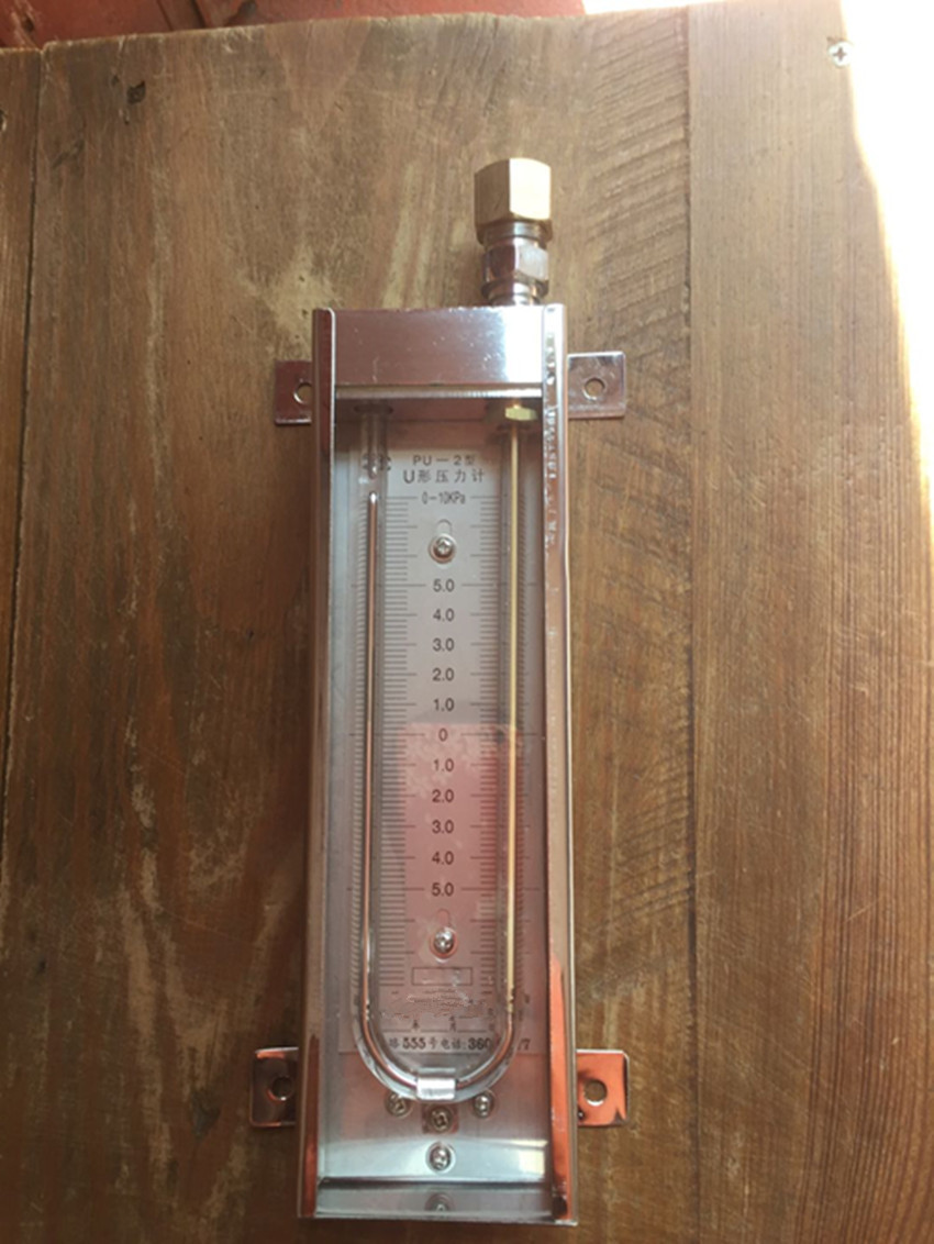 行知牌u型麦氏真空计,0-140hpau型水银真空表