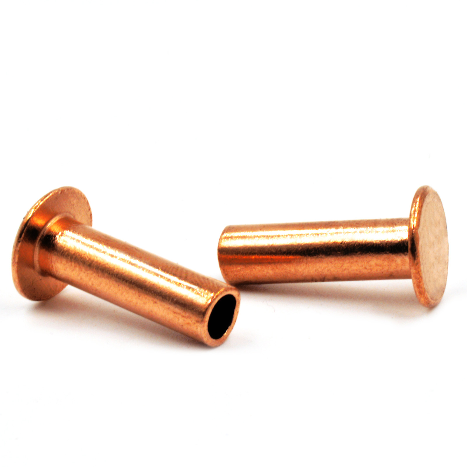 紫铜平头半空心铆钉 gb875 现货供应 厂家直销 电气设备专用