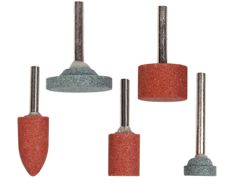 电磨吊磨配件 绿色大/小平面带柄砂轮磨头 陶瓷磨头 异t型磨头