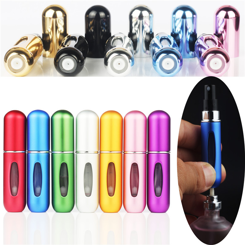 5ml Bottom Filling Spray Perfume Sub-Bottles Cosmetic Empty Bottle Portable Self-Pump Bottom Rechargeable