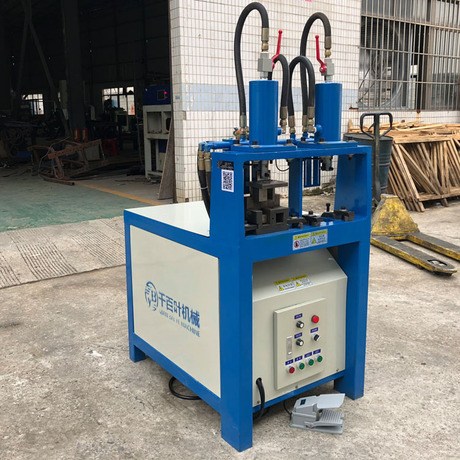 直销201不锈钢防盗网冲孔机 矩形管圆管一体打孔机千百叶质量保证