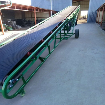袋装水泥装车用皮带输送机卸车码垛用可升降传送机02