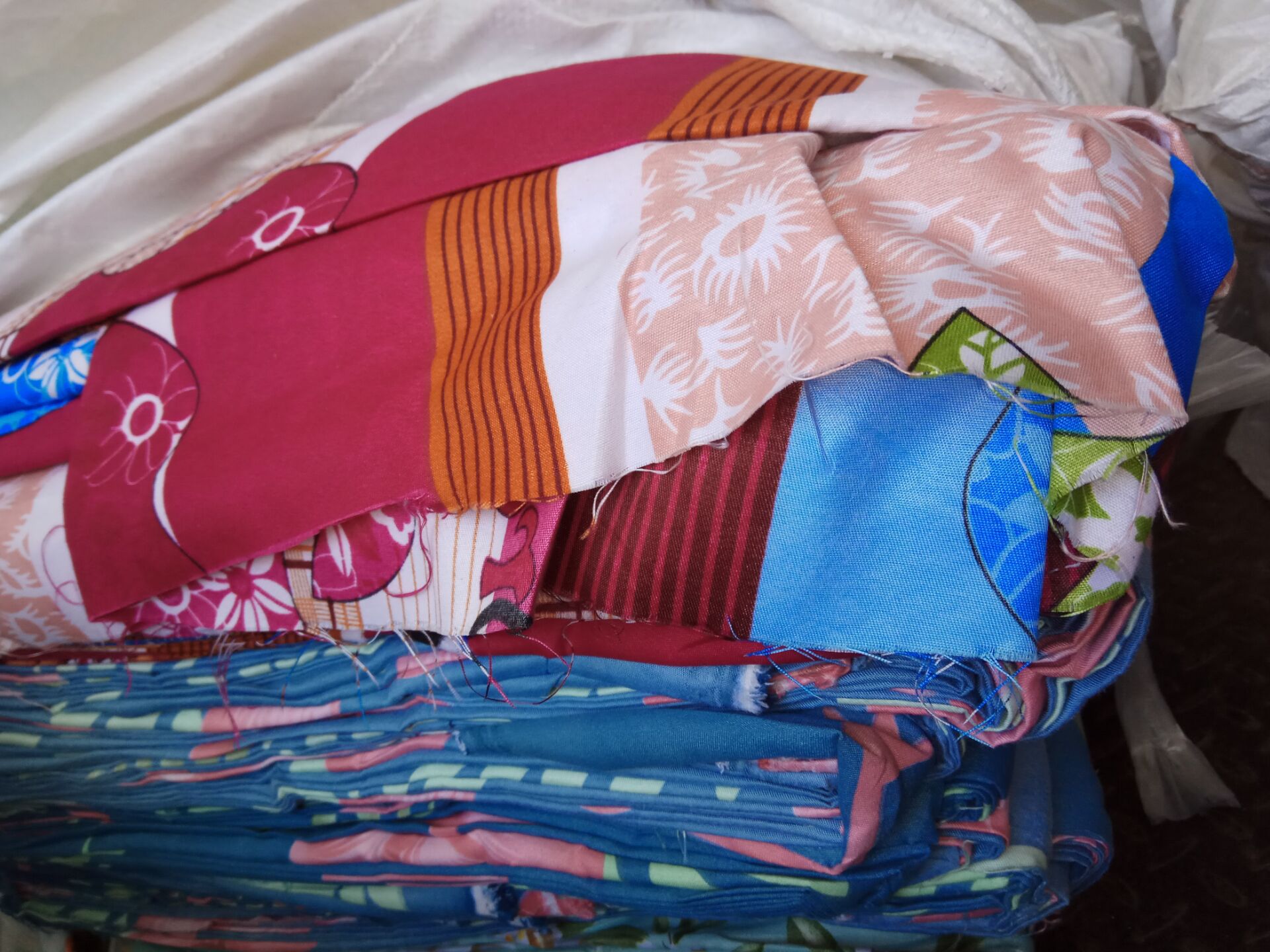 厂家批发天鹅绒生态棉布头炕单 二等品植物羊绒布匹次品布送录音