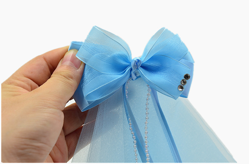 亚马逊爆款,速卖通热卖新款,高档公主大网纱蝴蝶结发夹头饰飘带