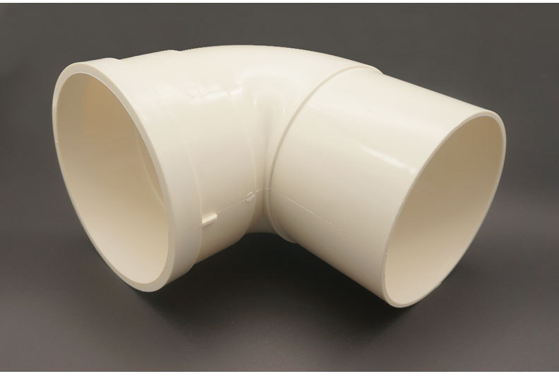 厂家pvc塑料异型排水配件90度50/75/110大小变异径缩口弯头