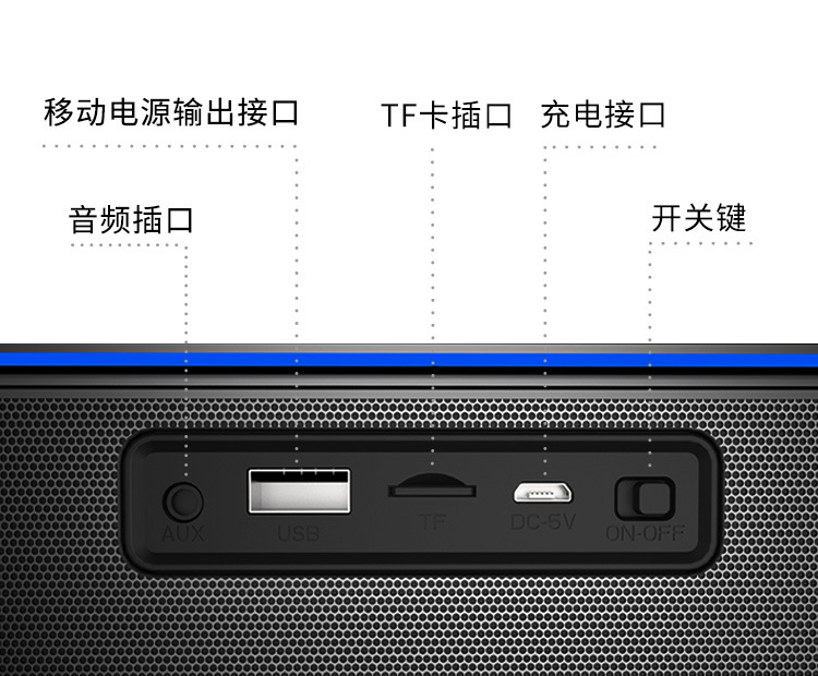zealot/狂热者 s7 蓝牙音箱低音炮便携式小音箱户外手机无线音响