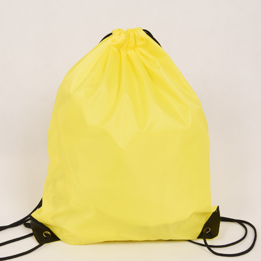 莅阳现货批发210d涤纶束口袋抽绳袋广告背袋培训袋舞蹈袋定做logo