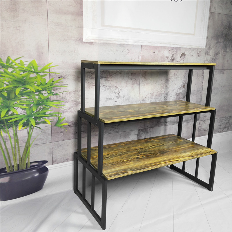 Iron Shelf Shopping Mall Goods Living Room Office Metal Bookshelf Display Rack Creative Display Stand Wholesale