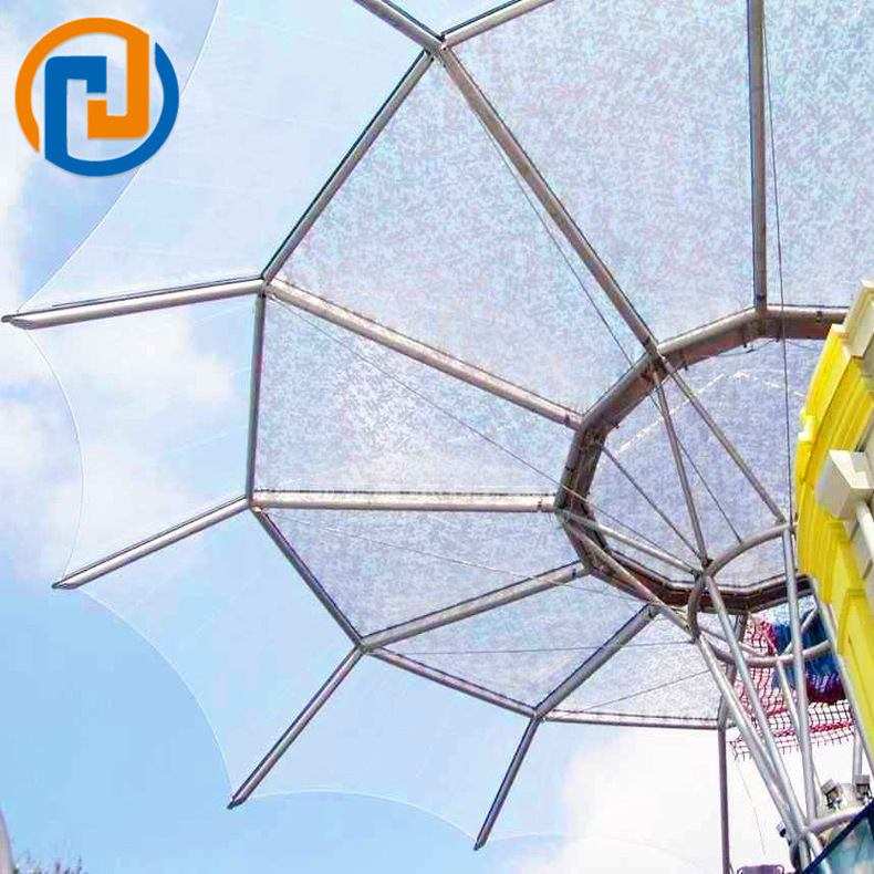 设计制作透明膜结构景观棚etfe透光张拉膜景观篷透明膜结构设计